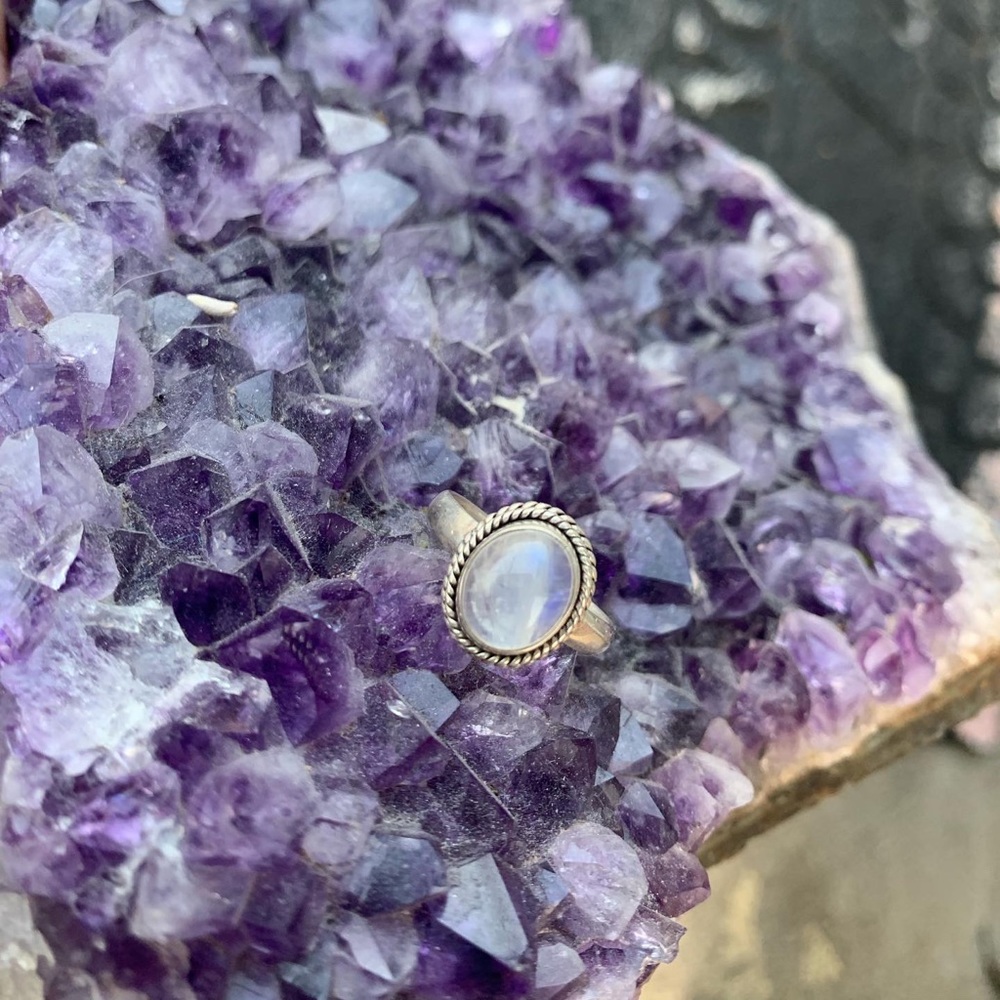 Moonstone Sterling Silver Ring